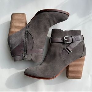 Cole Haan Hayes Block Heel Bootie in Storm